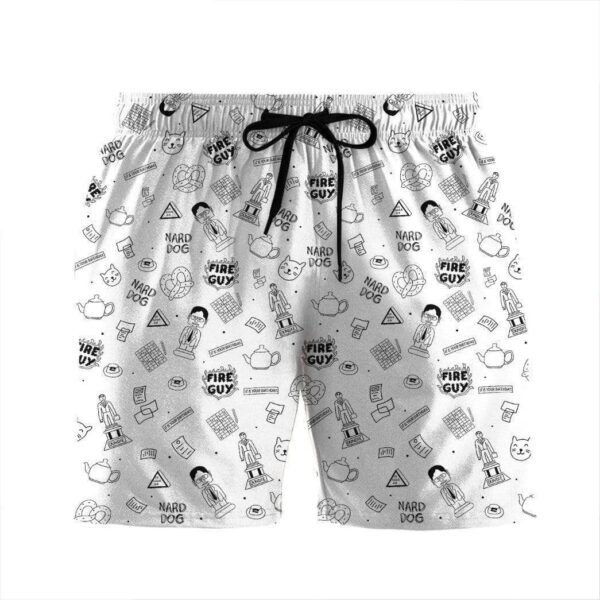 Gearhumans 3D The Office Pattern Custom Beach Shorts Swim Trunk GW24079 Men Shorts Men Shorts S