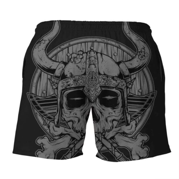 Gearhumans 3D The Raven Banner Viking Custom Beach Shorts Swim Trunk GW10077 Men Shorts