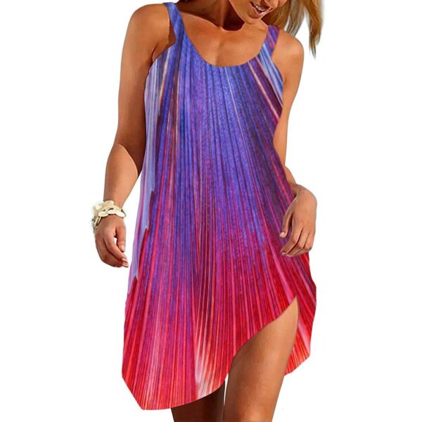 Gearhumans 3D The Stunning Tail Of The Betta Fish Custom Sleeveless Beach Dress GO16062115 Beach Dress Beach Dress S 