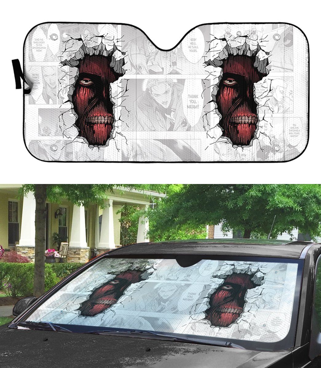 Gearhumans 3D The Wall Titan Auto Sun Shade ZK0605211 Auto Sunshade