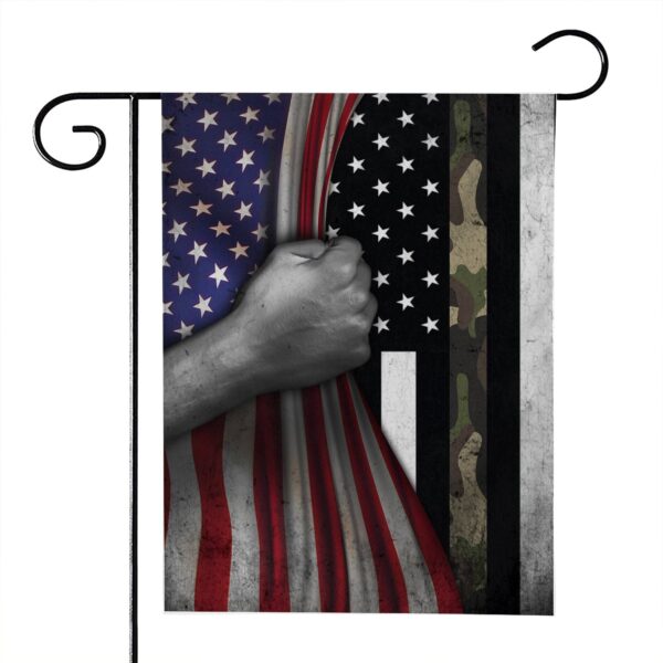 Gearhumans 3D Thin Green Line American Custom Flag GW2005219 House Flag 