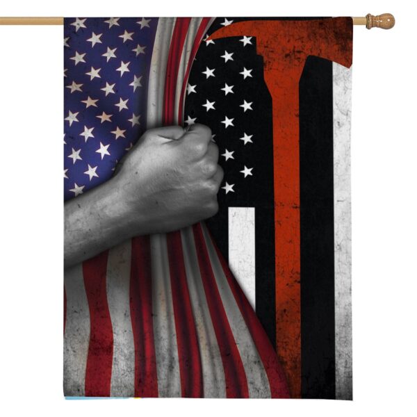 Gearhumans 3D Thin Red Line American Custom Flag GW2005217 House Flag