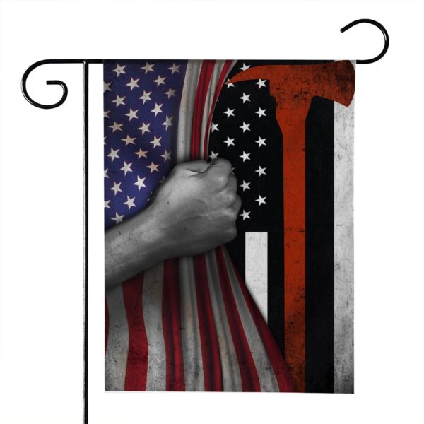 Gearhumans 3D Thin Red Line American Custom Flag GW2005217 House Flag House Flag S 