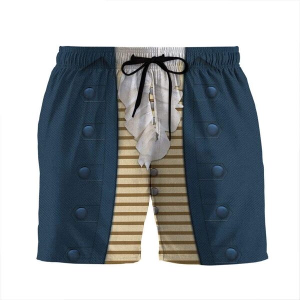 Gearhumans 3D Thomas Jefferson Custom Beach Shorts Swim Trunks GV100729 Men Shorts Men Shorts S