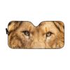 Gearhumans 3D Through The Eyes Of A Lion Custom Sunshade GS02072111 Auto Sunshade 57''x27.5''
