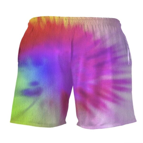 Gearhumans 3D Tie Dye Custom Summer Beach Shorts GN15076 Men Shorts