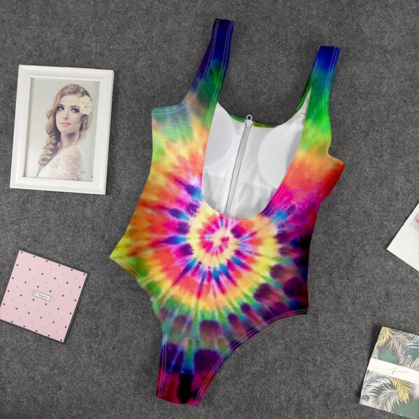 Gearhumans 3D Tie Dye Pattern Custom One Piece Swimsuit GW1405212 One-piece Swimsuit
