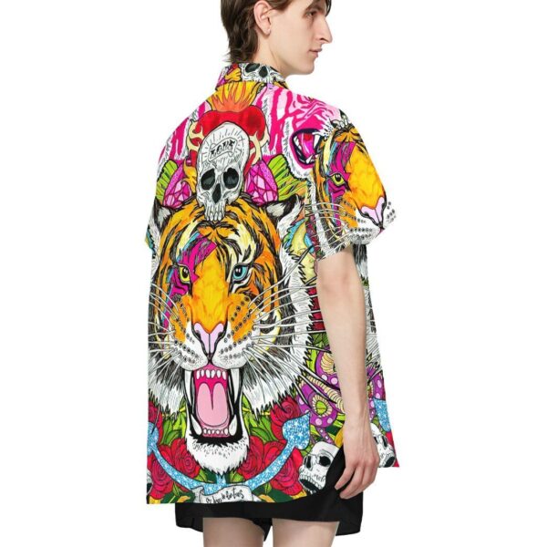 Gearhumans 3D Tigers Tropical Hawaii Shirt ZC13048 Hawai Shirt 