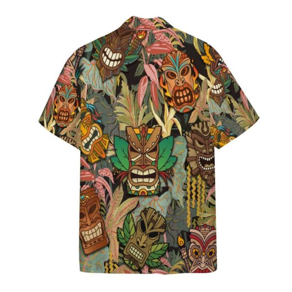 Gearhumans 3D Tiki Head Hawaii Shirt ZK13041 Hawai Shirt
