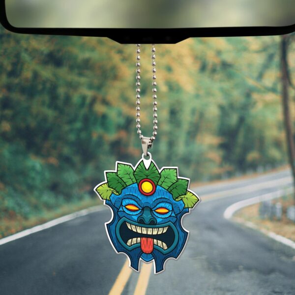Gearhumans 3D Tiki Mask Hawaii Custom Car Hanging GW21062110 Car Hanging