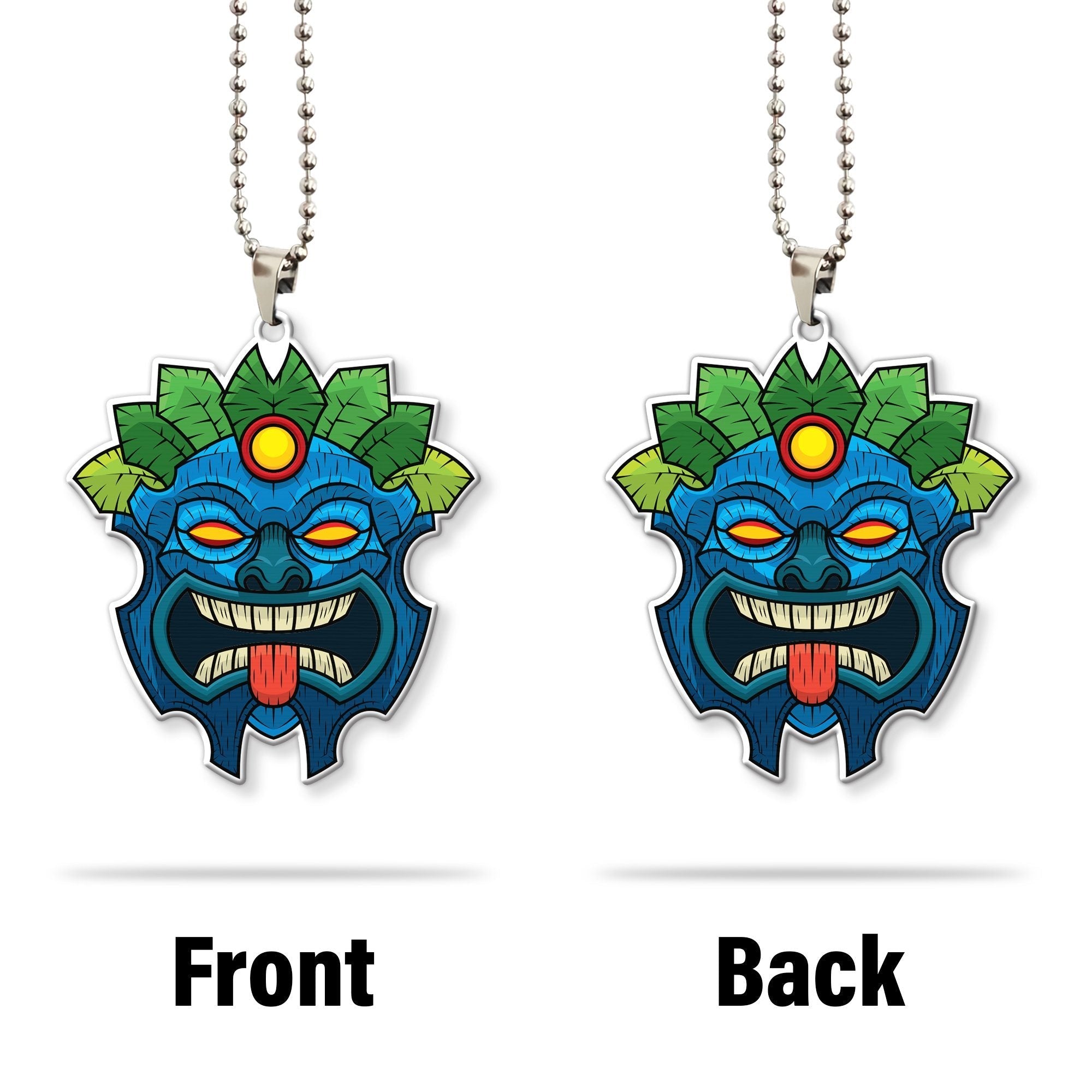 Gearhumans 3D Tiki Mask Hawaii Custom Car Hanging GW21062110 Car Hanging