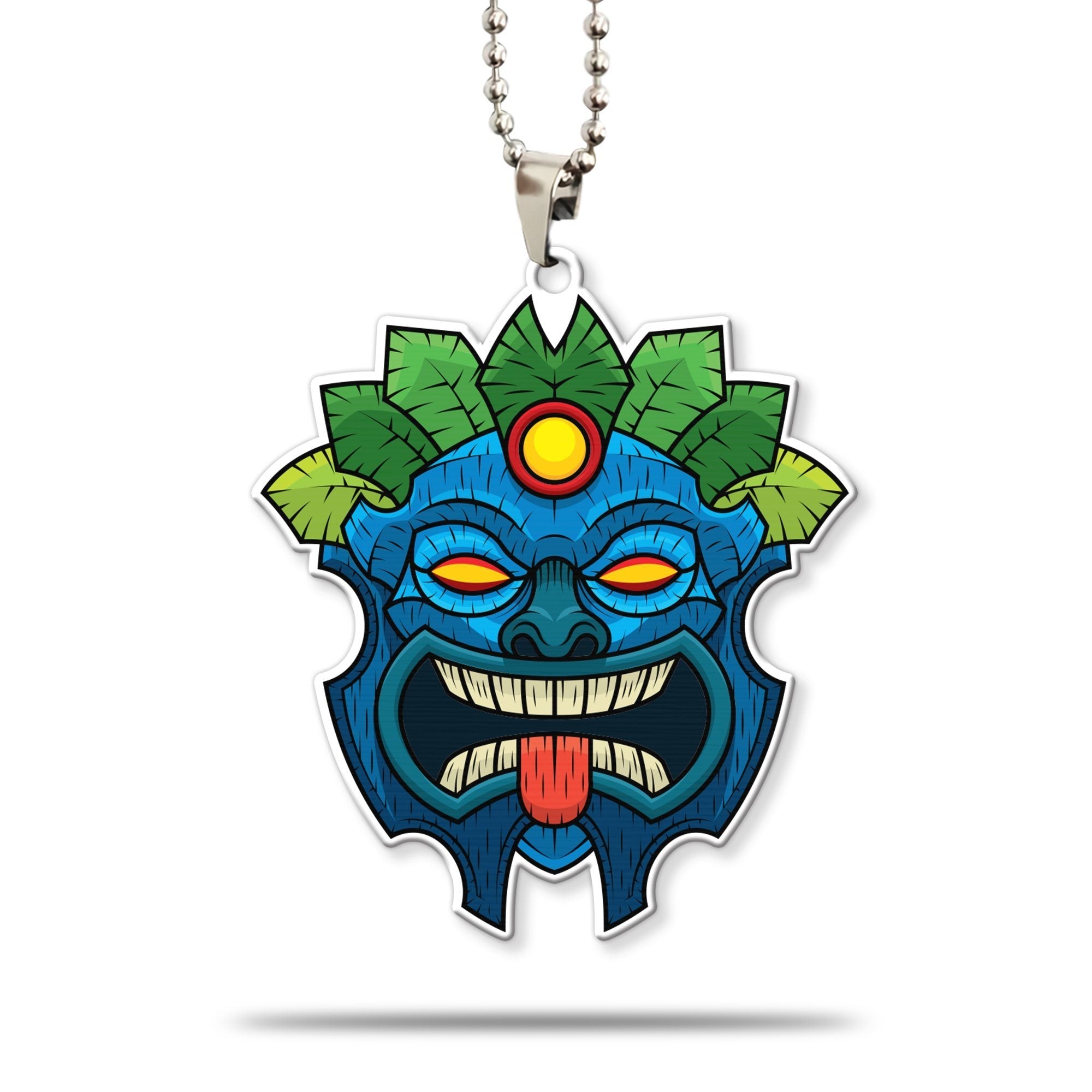 Gearhumans 3D Tiki Mask Hawaii Custom Car Hanging GW21062110 Car Hanging Car Hanging/1 Pack