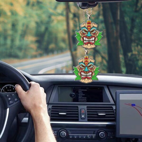 Gearhumans 3D Tiki Mask Hawaii Custom Car Hanging GW2106217 Car Hanging 