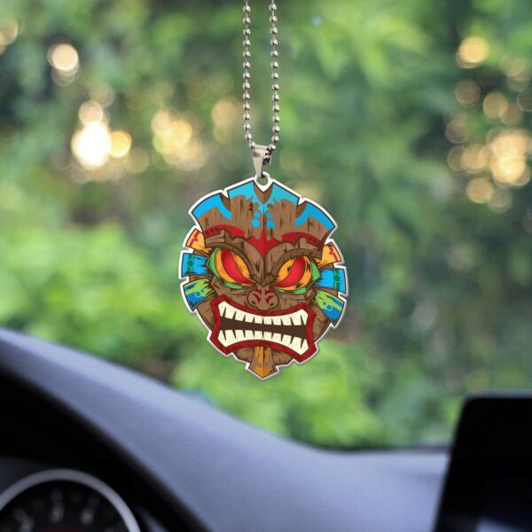 Gearhumans 3D Tiki Mask Hawaii Custom Car Hanging GW2106218 Car Hanging 