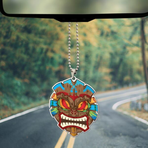 Gearhumans 3D Tiki Mask Hawaii Custom Car Hanging GW2106218 Car Hanging 