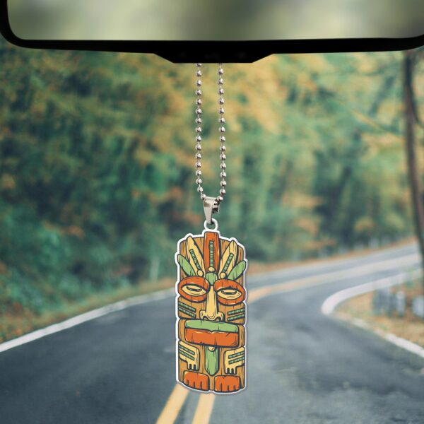Gearhumans 3D Tiki Mask Hawaii Custom Car Hanging GW2106219 Car Hanging 