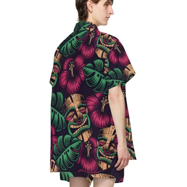 Gearhumans 3D Tiki Mask Hawaii Shirt GS04052112 Hawai Shirt 