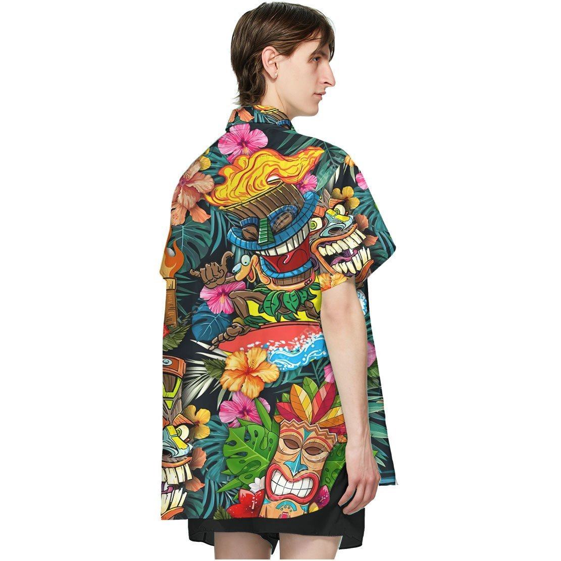 Gearhumans 3D Tiki Tiki Awesome Hawaii Shirt ZK12044 Hawai Shirt