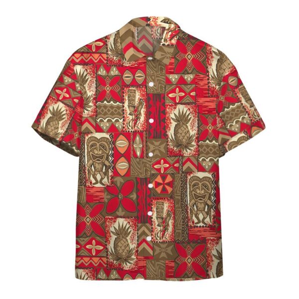 Gearhumans 3D Tiki Tiki Hawaiian Vintage Custom Hawaii Shirt GO03062122 Hawai Shirt Short Sleeve Shirt S