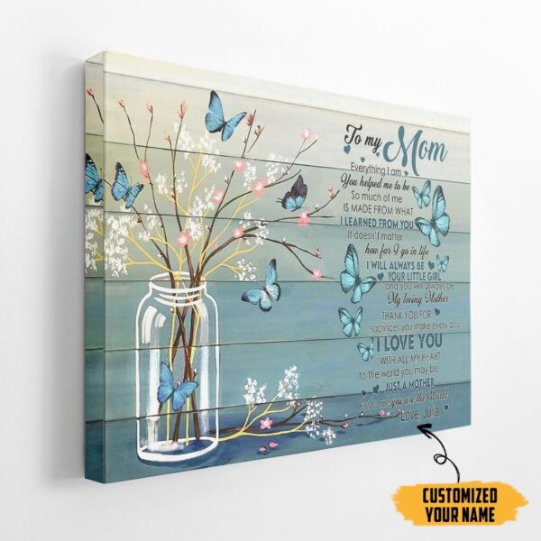 Gearhumans 3D To Loving Mom Mothers Day Canvas GS130432 Canvas