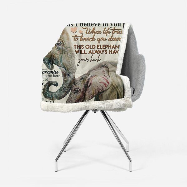 Gearhumans 3D To My Daughter Elephant Mom Mothers Day Gift Custom Name Blanket GW07048 Blanket