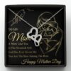 Gearhumans 3D To My Mom Mothers Day Gift Double Heart Necklace GS22042113 ShineOn Fulfillment Standard Box