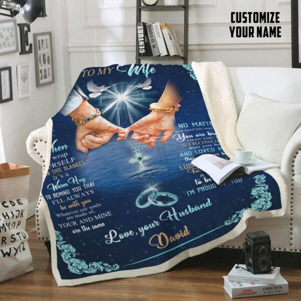 Gearhumans 3D To My Wife Custom Name Blanket GS06072112 Blanket 