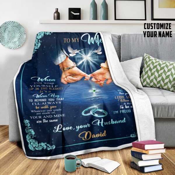 Gearhumans 3D To My Wife Custom Name Blanket GS06072112 Blanket 