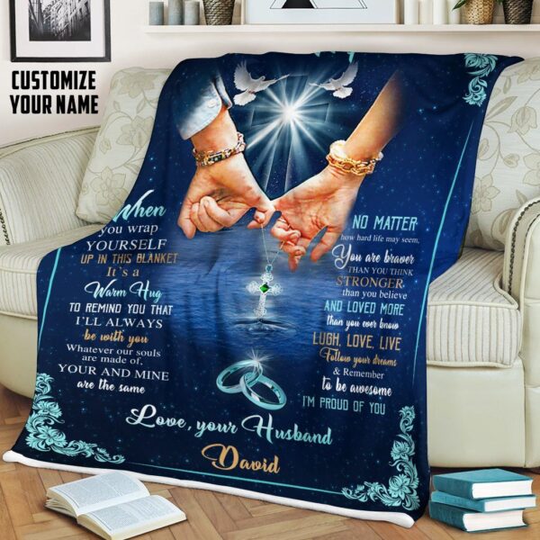 Gearhumans 3D To My Wife Custom Name Blanket GS06072112 Blanket