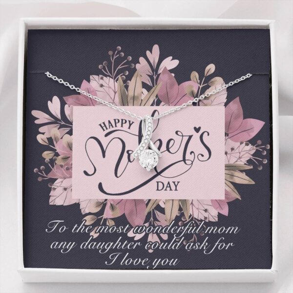 Gearhumans 3D To My Wonderful Mom Happy Mothers Day Alluring Beauty Necklace GS22042111 ShineOn Fulfillment Standard Box 