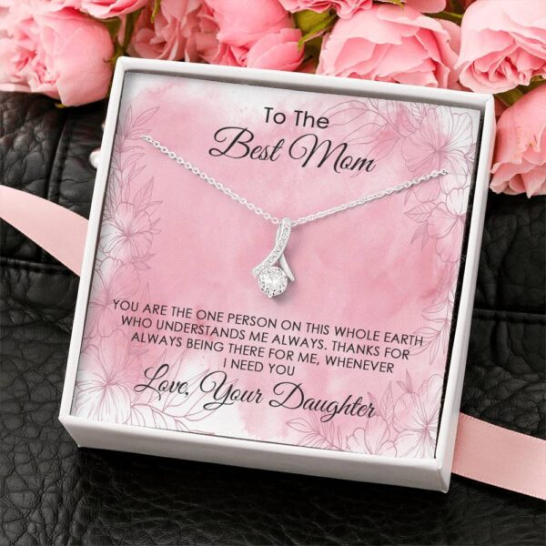 Gearhumans 3D To The Best Mom Happy Mothers Day Alluring Beauty Necklace GS2204216 ShineOn Fulfillment 