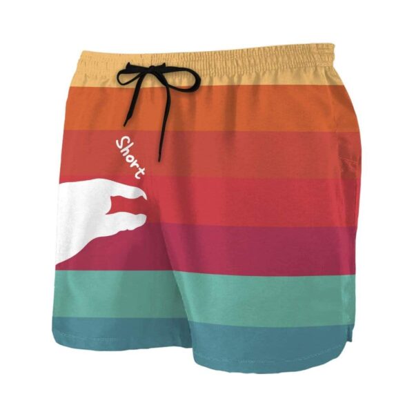 Gearhumans 3D Too Short Custom Beach Shorts Swim Trunks GL08064 Men Shorts