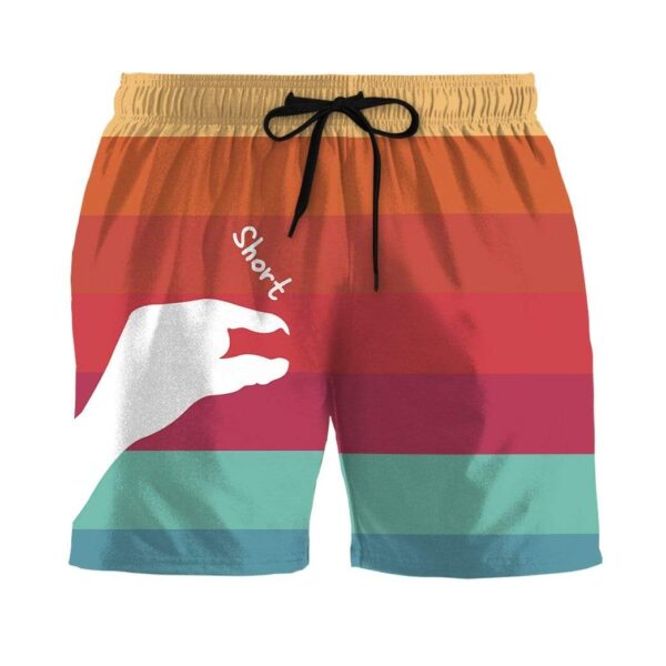 Gearhumans 3D Too Short Custom Beach Shorts Swim Trunks GL08064 Men Shorts Men Shorts S 
