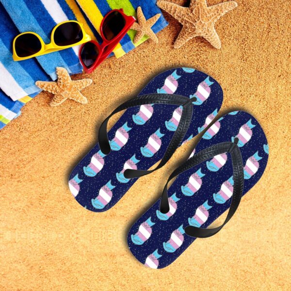 Gearhumans 3D Trans Cats In Space Custom Flip Flop GS25052120 Flipflop