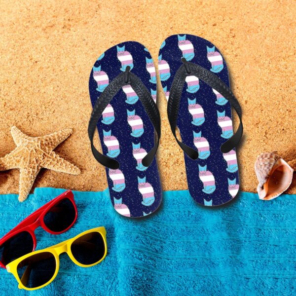 Gearhumans 3D Trans Cats In Space Custom Flip Flop GS25052120 Flipflop Women 35EU 