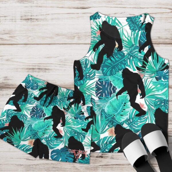 Gearhumans 3D Tropical Bigfoot Custom Beach Shorts Swim Trunks GV18088 Men Shorts