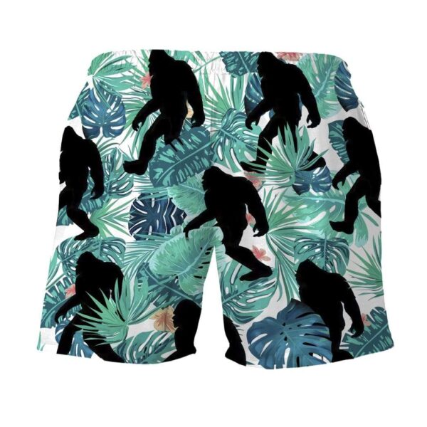 Gearhumans 3D Tropical Bigfoot Custom Beach Shorts Swim Trunks GV18088 Men Shorts