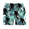 Gearhumans 3D Tropical Bigfoot Custom Beach Shorts Swim Trunks GV18088 Men Shorts Men Shorts S