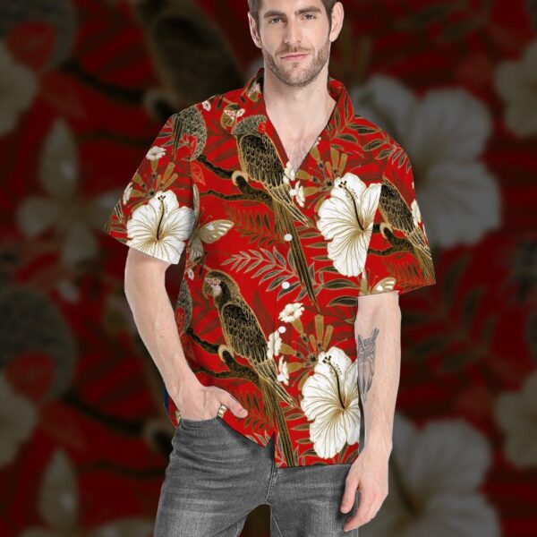 Gearhumans 3D Tropical Parrot Custom Hawaii Shirt GO21052111 Hawai Shirt 