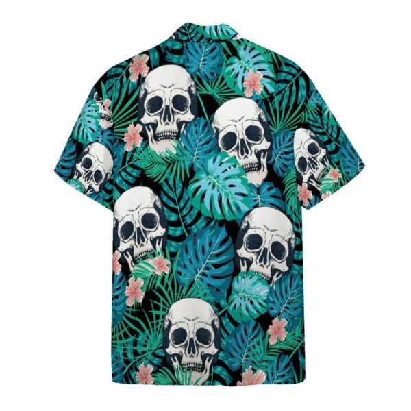 Gearhumans 3D Tropical Skulls Hawaiian Custom Short Sleeve Shirts GW24052115 Hawai Shirt