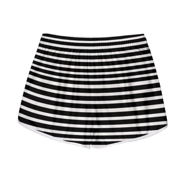 Gearhumans 3D Tuxedo Cat Stripes Custom Women Beach Shorts Swim Trunk GV300711 Women Shorts