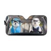 gearhumans 3D Two Lovely Terrier Dogs Custom Car Auto Sunshade GV230610 Auto Sunshade 57''x27.5''