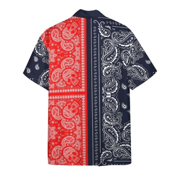 Gearhumans 3D Two Paisley Bandanas Hawaii Shirt ZK0705217 Hawai Shirt