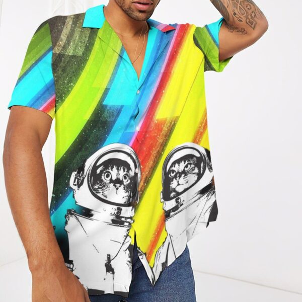 Gearhumans 3D Two Spacecats Custom Hawaii Shirt GO13052130 Hawai Shirt 