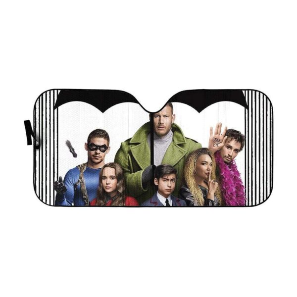 gearhumans 3D Umbrella Academy Custom Car Auto Sunshade GL31075 Auto Sunshade 57''x27.5'' 