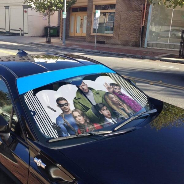 gearhumans 3D Umbrella Academy Custom Car Auto Sunshade GL31075 Auto Sunshade