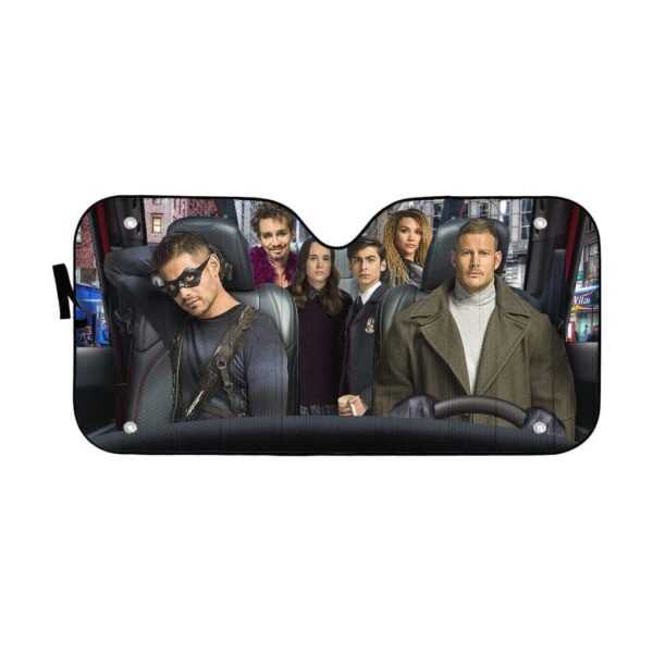 gearhumans 3D Umbrella Academy Custom Car Auto Sunshade GL31077 Auto Sunshade 57''x27.5'' 