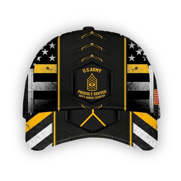 Gearhumans 3D US Army Veteran Custom Name Custom Rank Classic Cap GW1005211 Cap Cap 