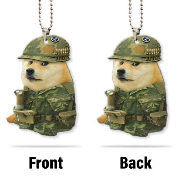 Gearhumans 3D US Vietnam War Marine Doge Custom Car Hanging GO01062110 Car Hanging