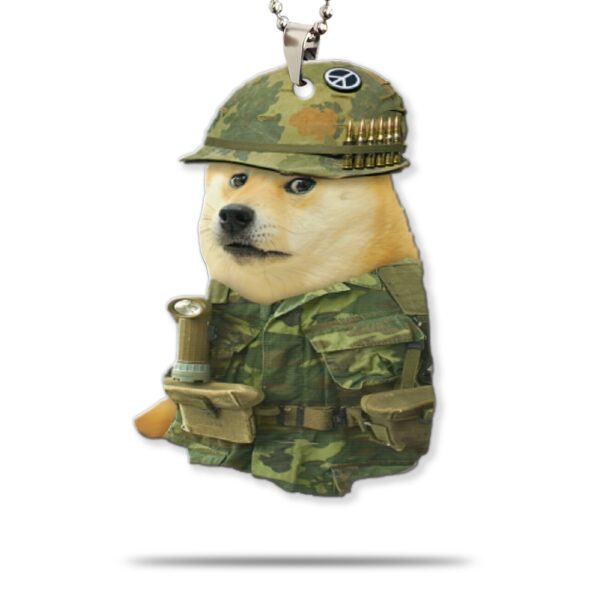 Gearhumans 3D US Vietnam War Marine Doge Custom Car Hanging GO01062110 Car Hanging Car Hanging/1 Pack 